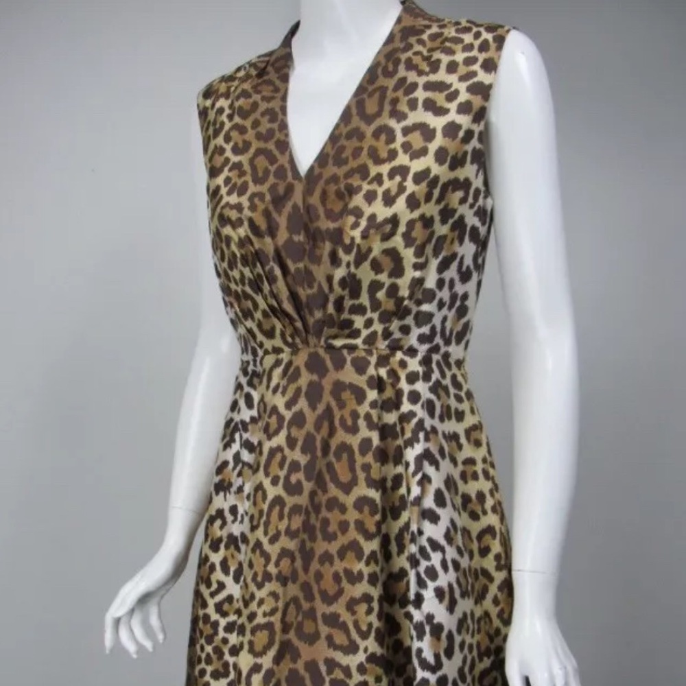 Kate Spade leopard print cocktail dress - Picture 2 of 5